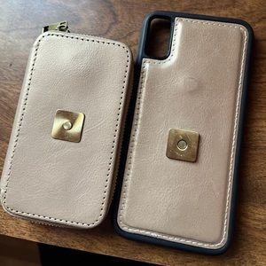 iPhone 10 detachable wallet case